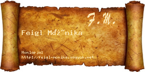 Feigl Mónika névjegykártya