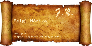 Feigl Mónika névjegykártya